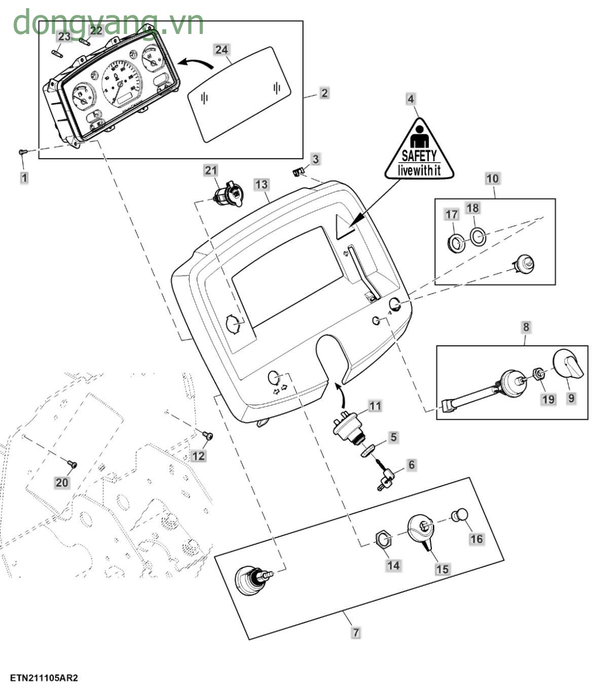 Đồng hồ táp lô, Nhiên liệu Diesel có hàm lượng lưu huỳnh cực thấp (Dùng trong nước) - ST946243